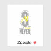 Simple vinyl sticker - for positive energy (Blatt)