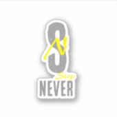 Simple vinyl sticker - for positive energy (Vorderseite)