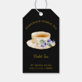 Simple Violet Tea Hang Tag Geschenkanhänger (Vorderseite)