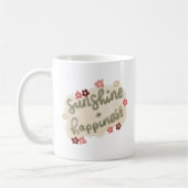 Simple Warm Reminder Joy Sunshine Happiness Soft Kaffeetasse (Links)