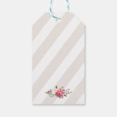 Simple Watercolor Bouquet - Hochzeit "Liebe & Dank Geschenkanhänger (Rückseite)