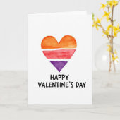 Simple Watercolor Valentines Card Karte (Gelbe Blume)