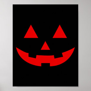 Simple Watermelon Kürbislaterne Summer Halloween Poster
