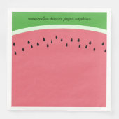 Simple Watermelon Pink und Green Summer GRILLEN Pa Serviette (Vorderseite)