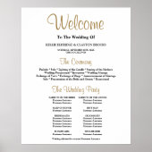 Simple Wedding Ceremony Program Poster (Vorne)