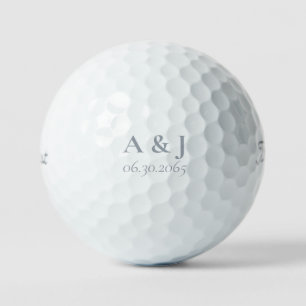 Simple Wedding Erinnerungen Dusty Blue Titleist Pr Golfball