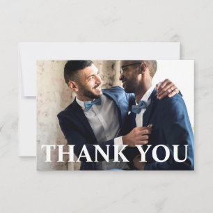 Simple Wedding Foto Vielen Dank Dankeskarte