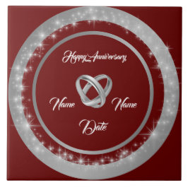 Simple Wedding Rings Customize Silver Anniversary Fliese