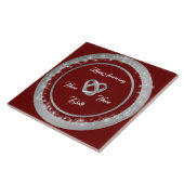 Simple Wedding Rings Customize Silver Anniversary Fliese (Seite)