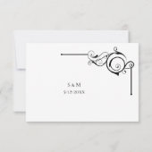 Simple Wedding RSVP card (Rückseite)