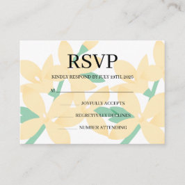 Simple Wedding RSVP Enclosure Card Begleitkarte