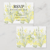 Simple Wedding RSVP Enclosure Card Begleitkarte (Vorne/Hinten)