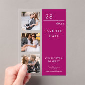 Simple Wedding Save The Date Photo Picture Acryleinladungen (Insitu (Handheld))