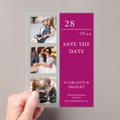 Simple Wedding Save The Date Photo Picture Acryleinladungen (Insitu (Handheld))