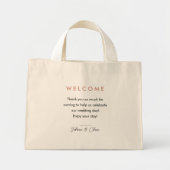 Simple Wedding Welcome Bags Mini Stoffbeutel (Vorne)