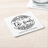 SIMPLE WELCOME WEDDING  RECHTECKIGER PAPPUNTERSETZER (angewinkelt)