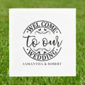 SIMPLE WELCOME WEDDING  SERVIETTE