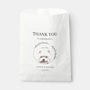 Simple Westie Wedding Vielen Dank für Ihre Gefalle Geschenktütchen