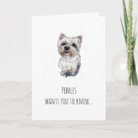 Simple Westie West Highland Terrier Vatertag