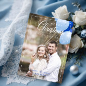 Simple Whimsical Christmas Script Foto Family