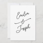 Simple Whimsical Handwritten Save the Date Wedding (Vorderseite)