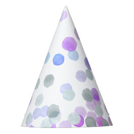 Simple Whimsy Girly Pastel Polka Dots Wasserfarbe Partyhütchen
