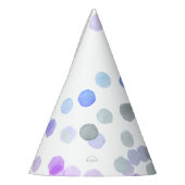 Simple Whimsy Girly Pastel Polka Dots Wasserfarbe Partyhütchen (Links)