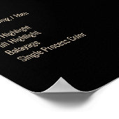 Simple White Beige Preislisten Poster (Ecke)