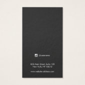 Simple White Modern Long Earring Display Card (Rückseite)