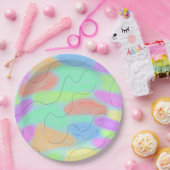 simple white serving plate pappteller (Party)