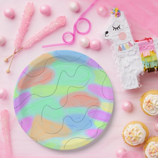 simple white serving plate pappteller (Party)