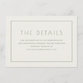 Simple White Text Box Begleitkarte (Vorderseite)