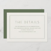 Simple White Text Box Begleitkarte (Vorne/Hinten)