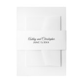 Simple White Wedding Bly Band (Vorderseite Beispiel)