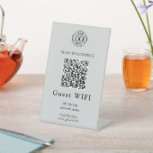Simple Wifi Password &  Network | Business QR Code Sockelschild (In SItu)