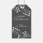 Simple Winter Berry Christmas Geschenkanhänger (Vorderseite)