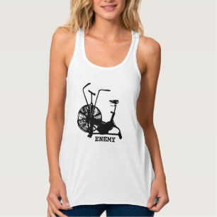 Simple Workout Schwarz-weiß Funny Gym Spaß Tank Top