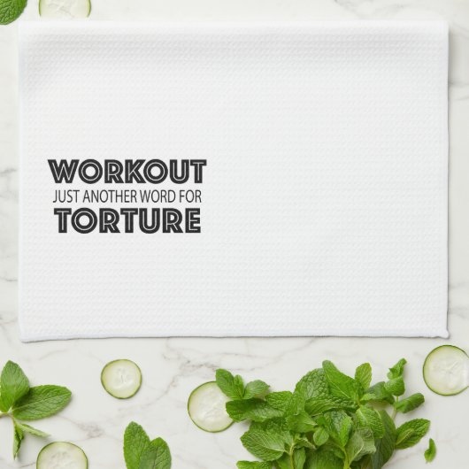 Simple Workout Spaß Funny Gym Küchentuch (Gefaltet)