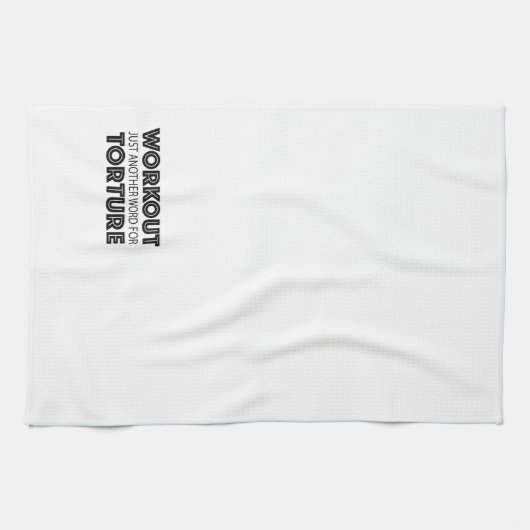 Simple Workout Spaß Funny Gym Küchentuch (Horizontal)