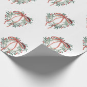Simple Wreath Wrapping Paper Geschenkpapier (Ecke)