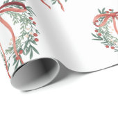Simple Wreath Wrapping Paper Geschenkpapier (Rolleneckpunkt)