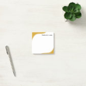 Simple yellow & black waves customizable post-it klebezettel (Büro)