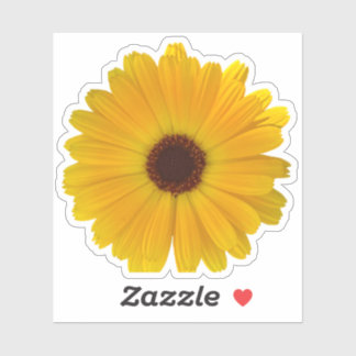 Simple Yellow Daisy Aufkleber