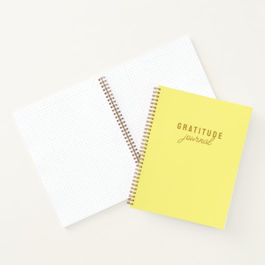 Simple Yellow Gratitude Journal Notizblock (Innenseite)