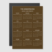 Simple Yet Elegant 2026 Calendar | Magnet (Vorne/Hinten)