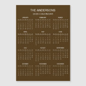Simple Yet Elegant 2026 Calendar | Magnet (Vorderseite)