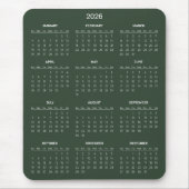 Simple Yet Elegant 2026 Calendar | Mousepad (Vorne)