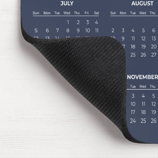 Simple Yet Elegant 2026 Calendar | Mousepad (Ecke)