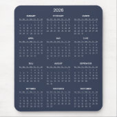Simple Yet Elegant 2026 Calendar | Mousepad (Vorne)