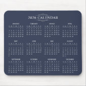 Simple Yet Elegant 2026 Calendar | Mousepad (Vorne)